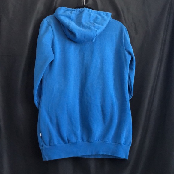 Adidas blue scuba hood & tie pull over hoodie complete with kangaroo pouch Sz M - Picture 3 of 10